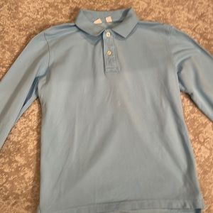 Gap Kids Boys light blue pique cotton collar shirt size Xl regular